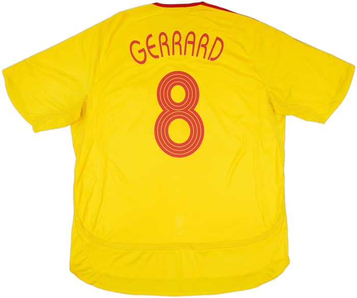 2006-07 Liverpool Away Shirt Gerrard #8 - 6/10 - (XXL)