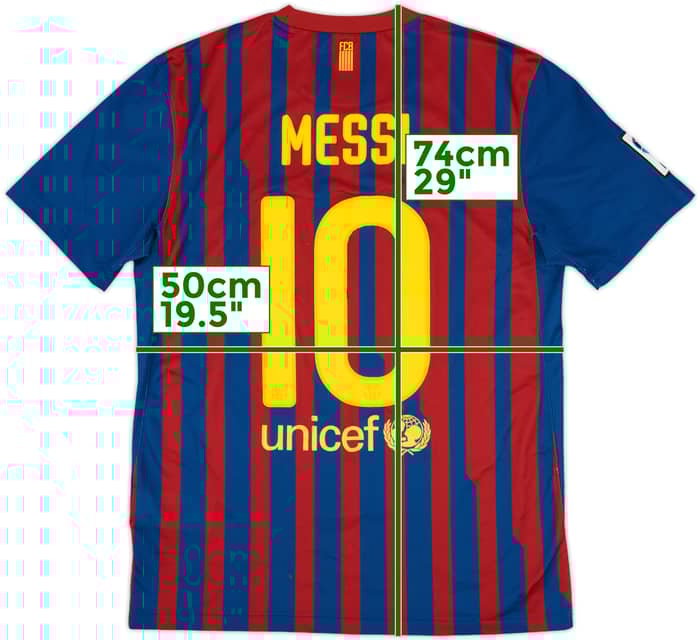 2011-12 Barcelona Home Shirt Messi #10 - 5/10 - (M)