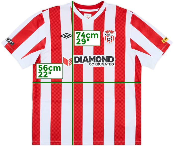 2013-15 Derry City Home Shirt - 5/10 - (L)