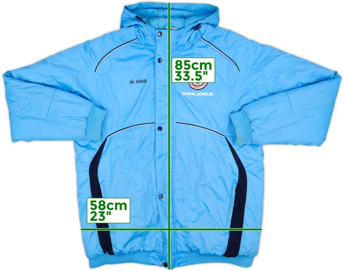 2011-12 Sligo Rovers Jako Hooded Padded Bench Coat - 6/10 - (M)