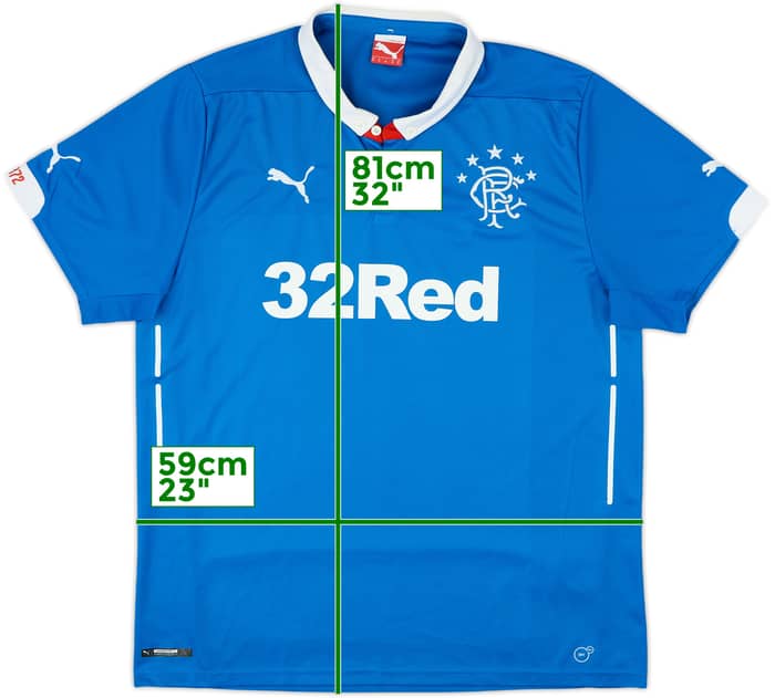 2014-15 Rangers Home Shirt - 8/10 - (XL)