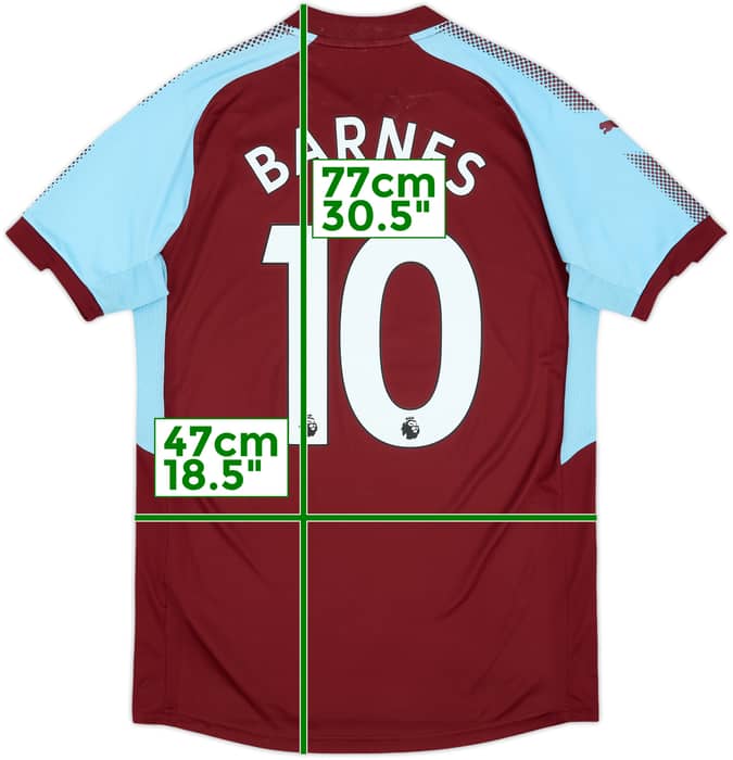 2017-18 Burnley Home Shirt Barnes #10 - 7/10 - (M)