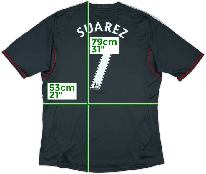2011-12 Liverpool Away Shirt Suarez #7 - 7/10 - (L)