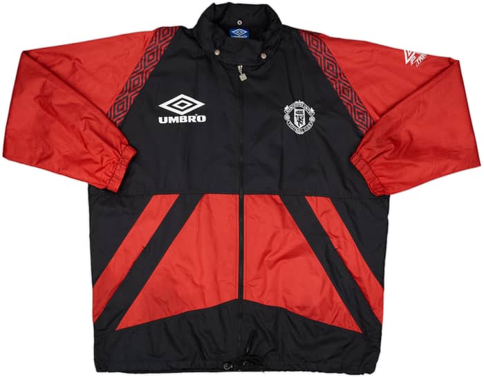 1995-96 Manchester United Umbro Hooded Rain Jacket - 7/10 - (XXL)
