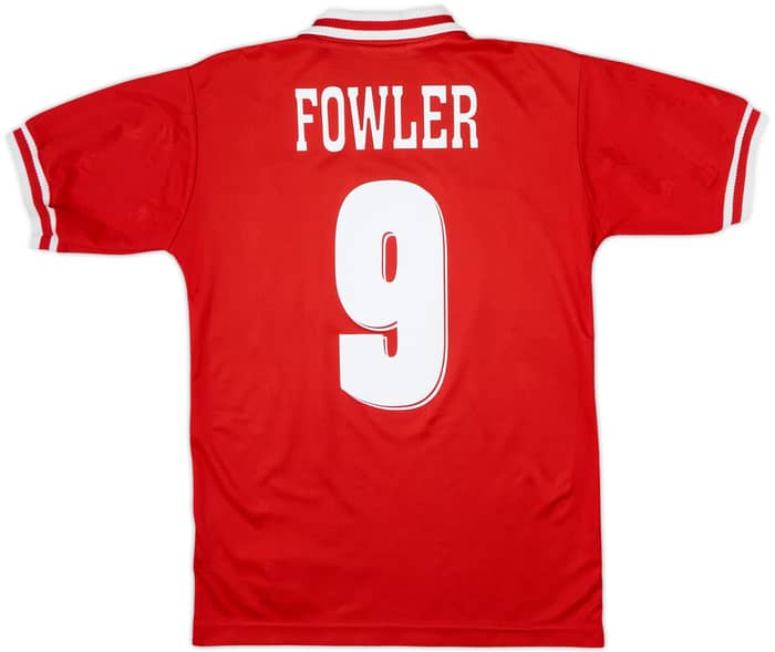 1996-98 Liverpool Home Shirt Fowler #9 - 8/10 - (Y)