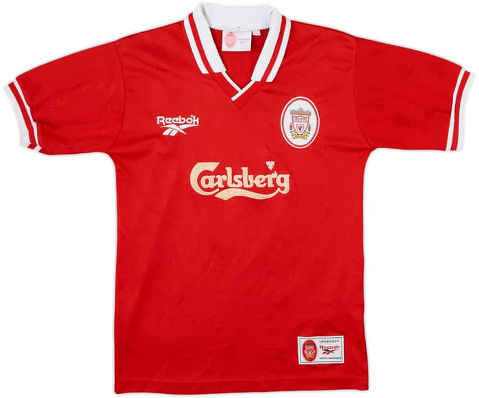 1996-98 Liverpool Home Shirt Fowler #9 - 8/10 - (Y)