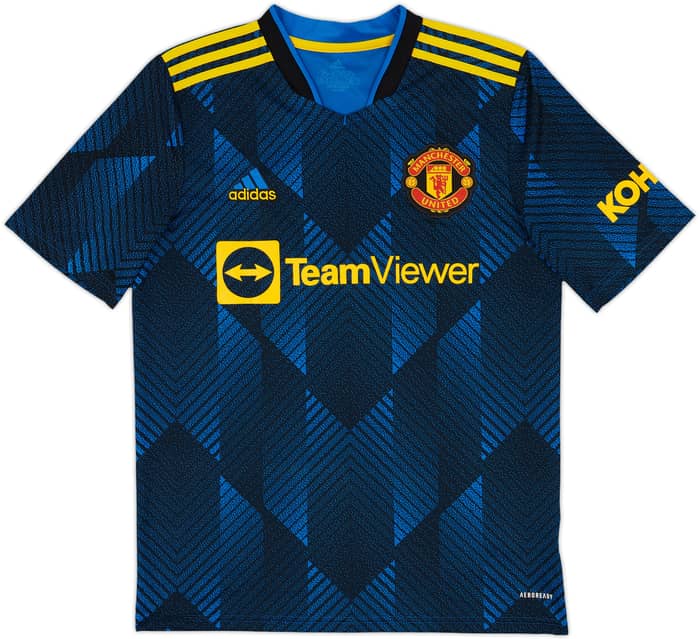 2021-22 Manchester United Third Shirt - 10/10 - (XL.Boys)