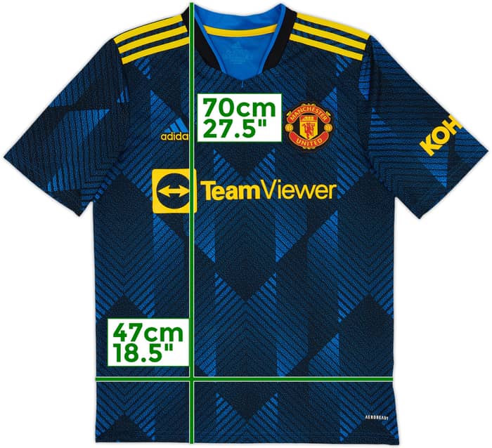 2021-22 Manchester United Third Shirt - 10/10 - (XL.Boys)