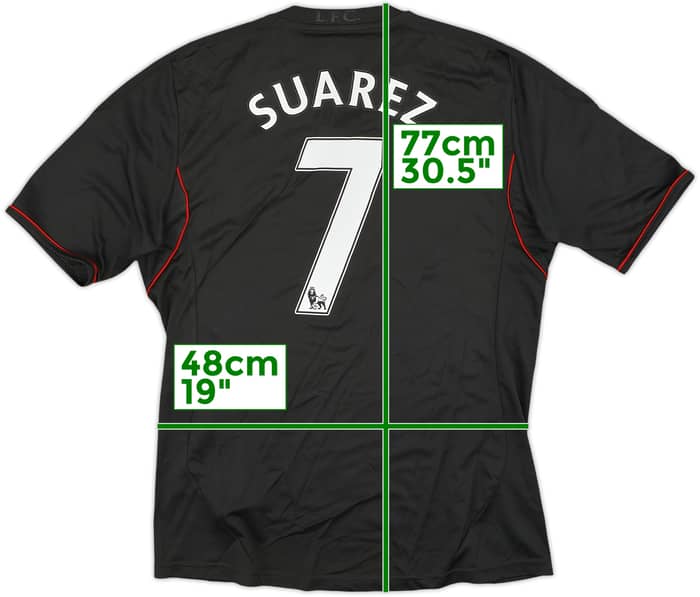 2011-12 Liverpool Away Shirt Suarez #7 - 7/10 - (M)