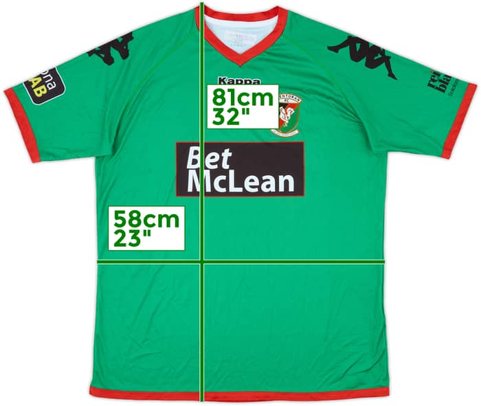 2016-17 Glentoran Home Shirt - 7/10 - (3XL)