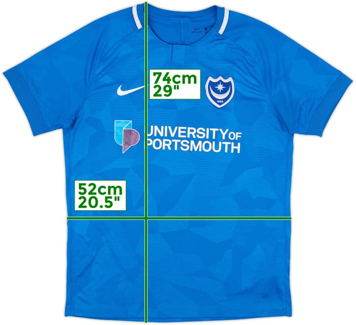 2018-19 Portsmouth Home Shirt - 7/10 - (L)