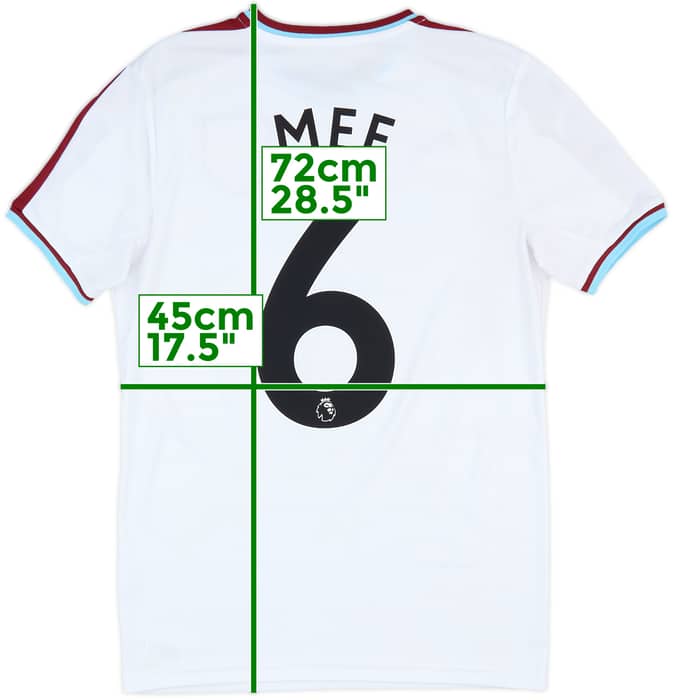 2017-18 Burnley Away Shirt Mee #6 - 9/10 - (S)