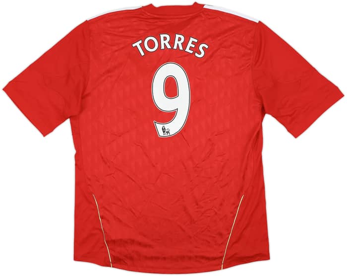 2010-12 Liverpool Home Shirt Torres #9 - 9/10 - (XL)