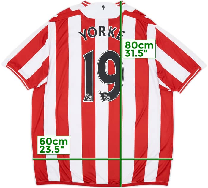 2009-10 Sunderland Home Shirt Yorke #19 - 6/10 - (XXL)