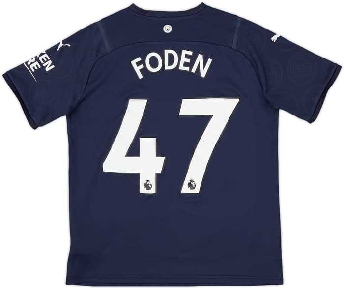 2021-22 Manchester City Third Shirt Foden #47 - 6/10 - (XL.Boys)
