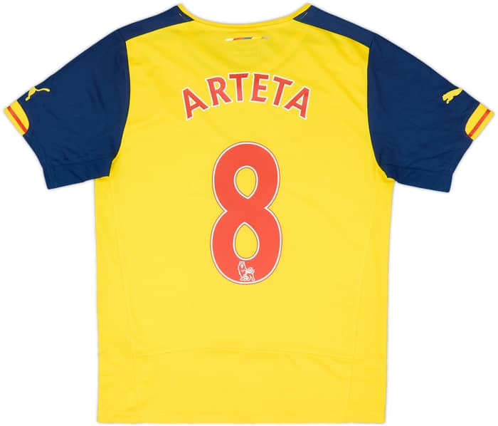 2014-15 Arsenal Away Shirt Arteta #8 - 6/10 - (S)