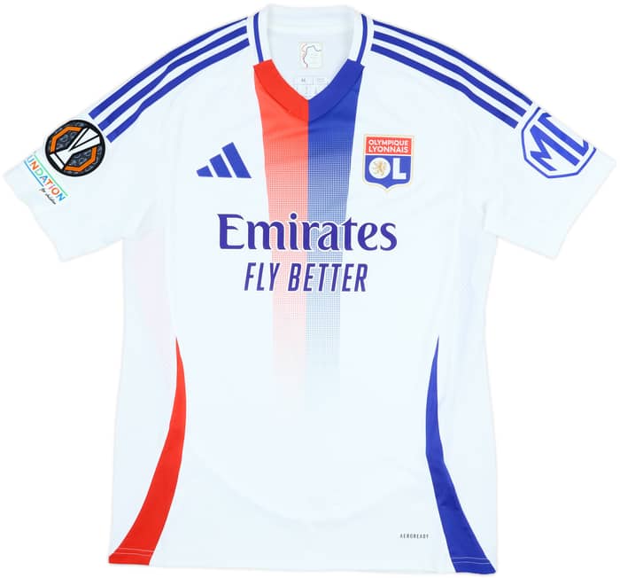 2024-25 Lyon Match Issue Europa League Home Shirt Paul #4