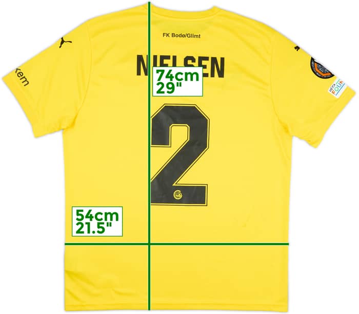 2024-25 Bodo/Glimt Match Issue Europa League Home Shirt Nielsen #2