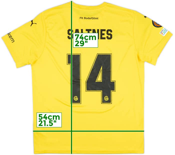 2024-25 Bodo/Glimt Match Issue Europa League Home Shirt Saltnes #14