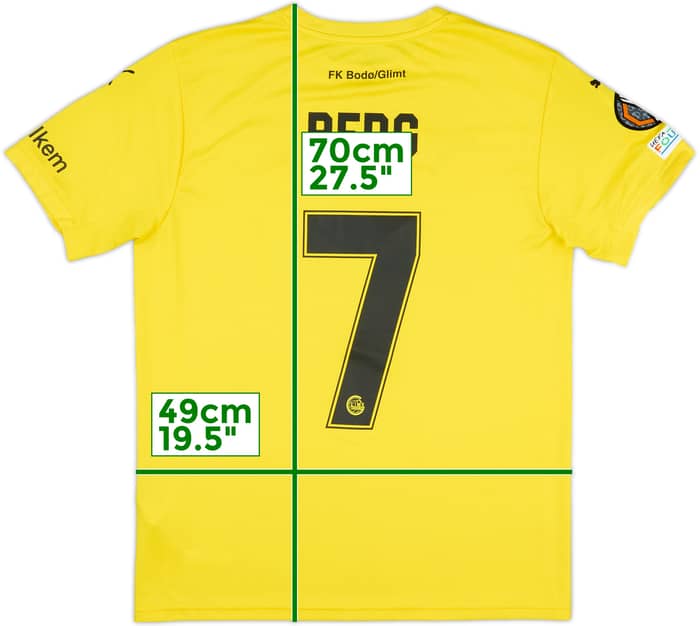 2024-25 Bodo/Glimt Match Issue Europa League Home Shirt Berg #7