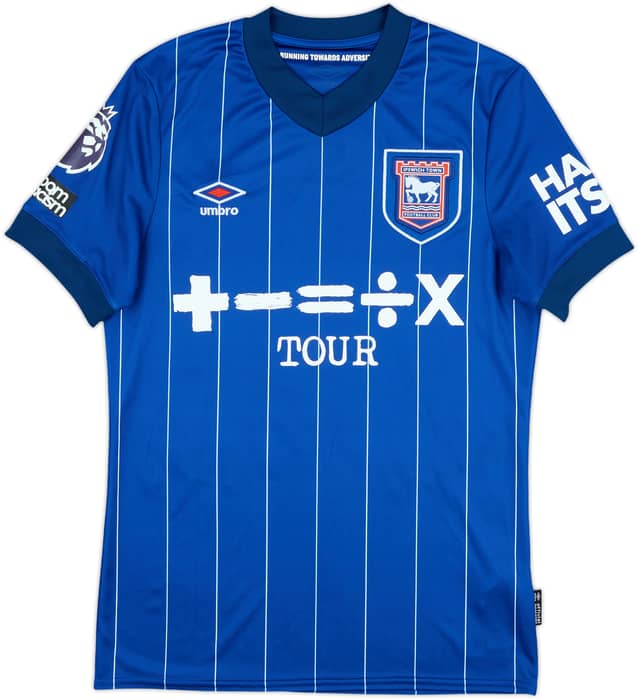2024-25 Ipswich Match Issue Home Shirt Hutchinson #20