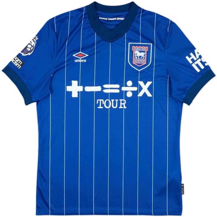 2024-25 Ipswich Match Issue Home Shirt Burns #7
