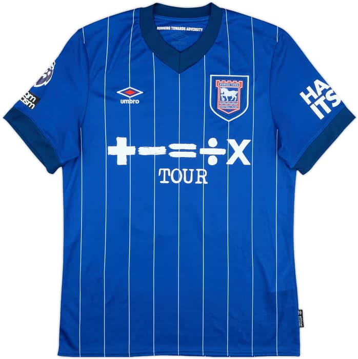 2024-25 Ipswich Match Issue Home Shirt Burgess #15