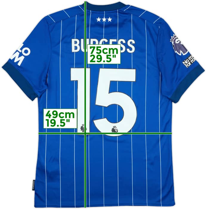 2024-25 Ipswich Match Issue Home Shirt Burgess #15