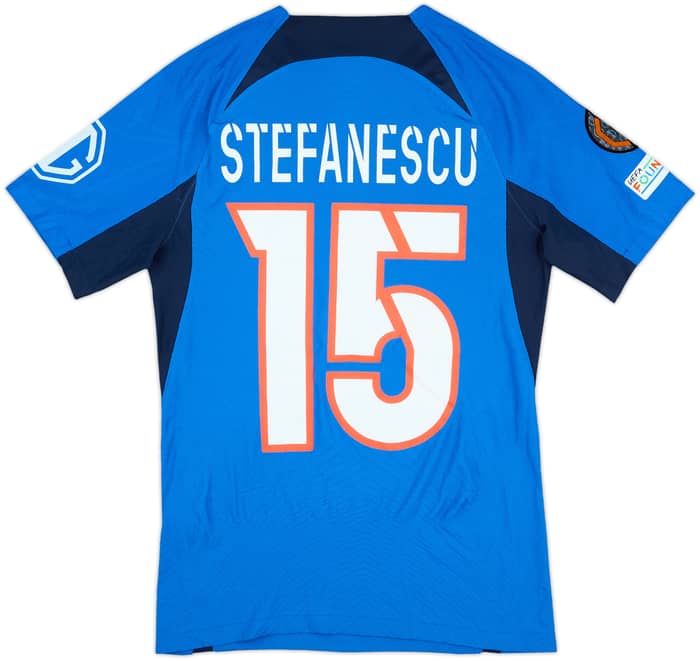 2024-25 Steaua Bucuresti Match Issue Europa League Home Shirt Stefanescu #15