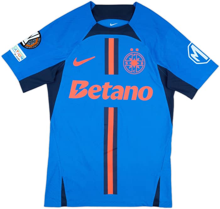 2024-25 Steaua Bucuresti Match Issue Europa League Home Shirt Stefanescu #15