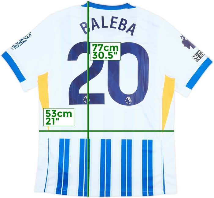 2024-25 Brighton Match Issue Home Shirt Baleba #20