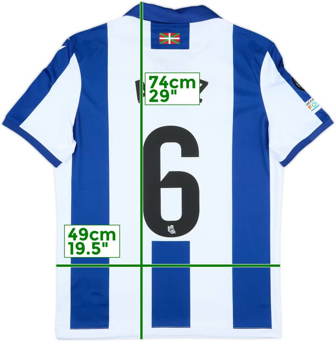 2024-25 Real Sociedad Match Issue Home Shirt Aritz #6