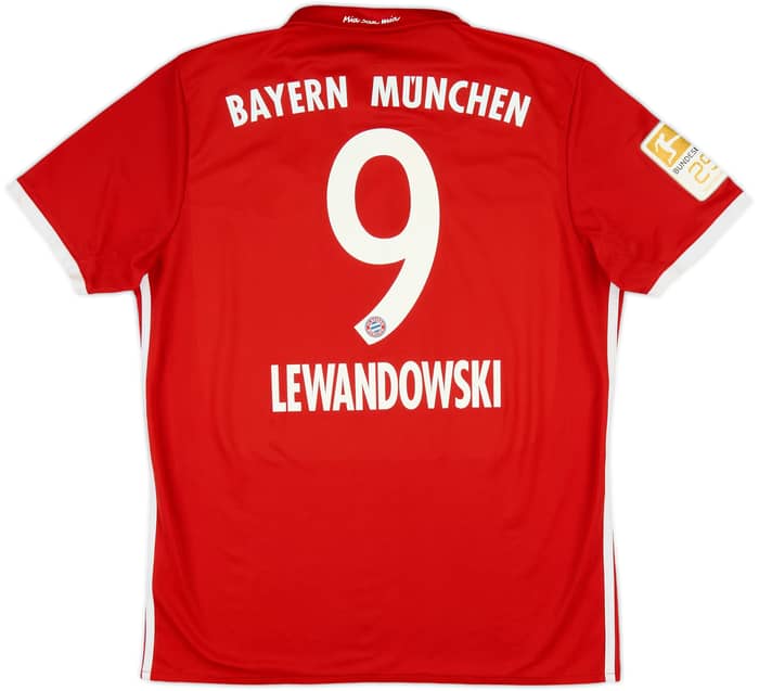 2016-17 Bayern Munich Home Shirt Lewandowski #9 - 8/10 - (L)