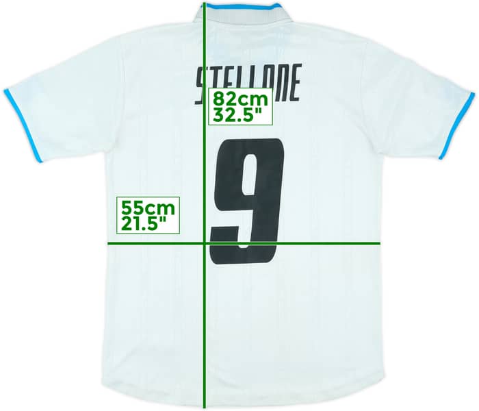 2001-02 Napoli Match Issue Away Shirt Stellone #9