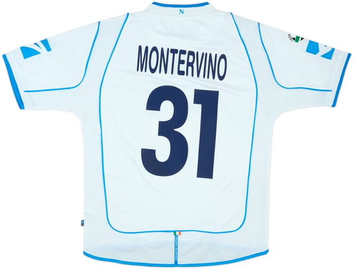 2003-04 Napoli Match Issue Away Shirt Montervino #31