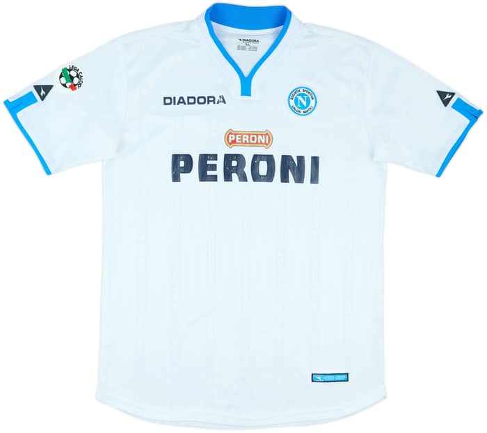 2001-02 Napoli Match Issue Away Shirt Stellone #9