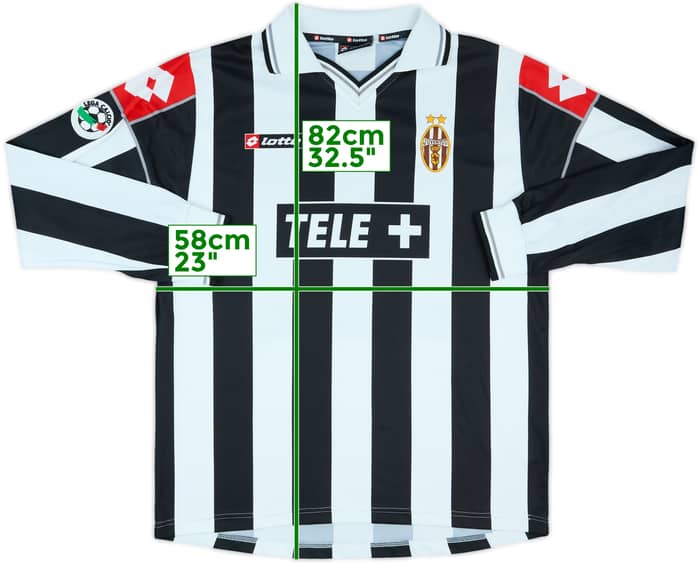 2000-01 Juventus Match Issue Home L/S Shirt #14