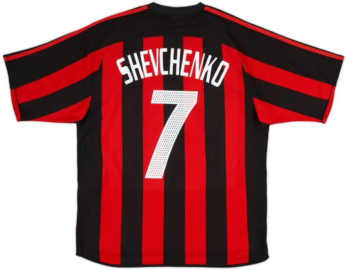 2003-04 AC Milan Player Issue Home Shirt Shevchenko #7 - 6/10 - (M)