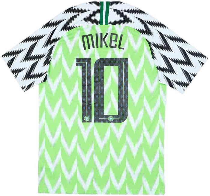 2018-19 Nigeria Home Shirt Mikel #10 - 9/10 - (S)