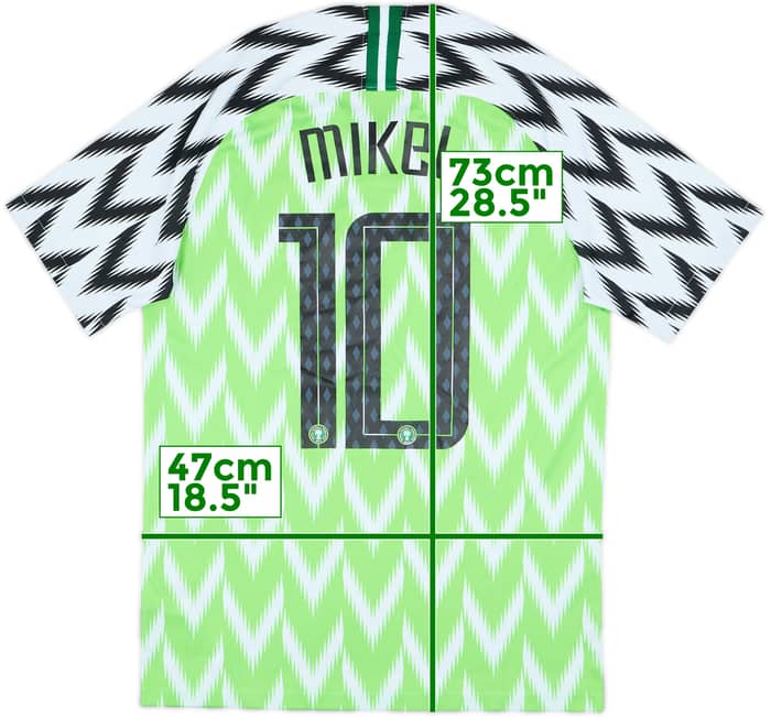 2018-19 Nigeria Home Shirt Mikel #10 - 9/10 - (S)