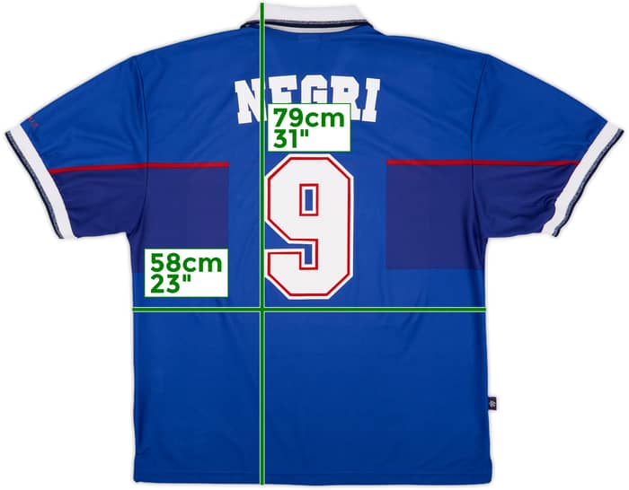 1997-99 Rangers Home Shirt Negri #9 - 9/10 - (XL)