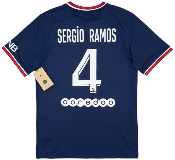 2021-22 Paris Saint-Germain Home Shirt Sergio Ramos #4 (S)