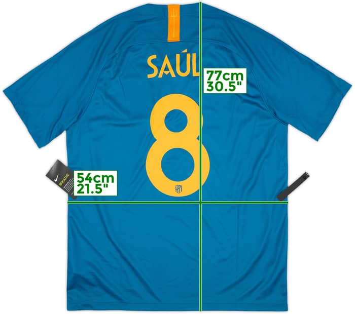 2018-19 Atletico Madrid Third Shirt Saul #8 (L)