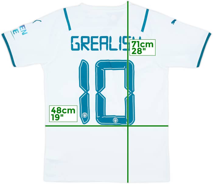 2021-22 Manchester City Away Shirt Grealish #10 (S)