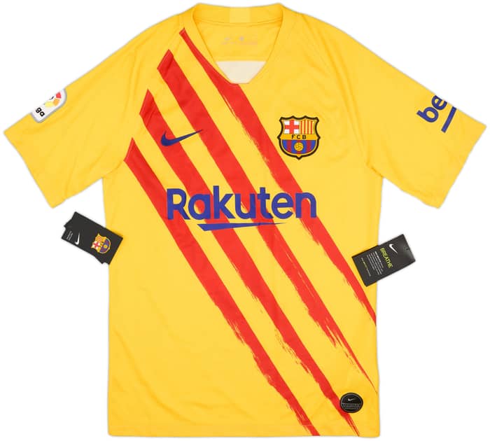 2019-20 Barcelona 'Senyera' Fourth Shirt Messi #10 (S)