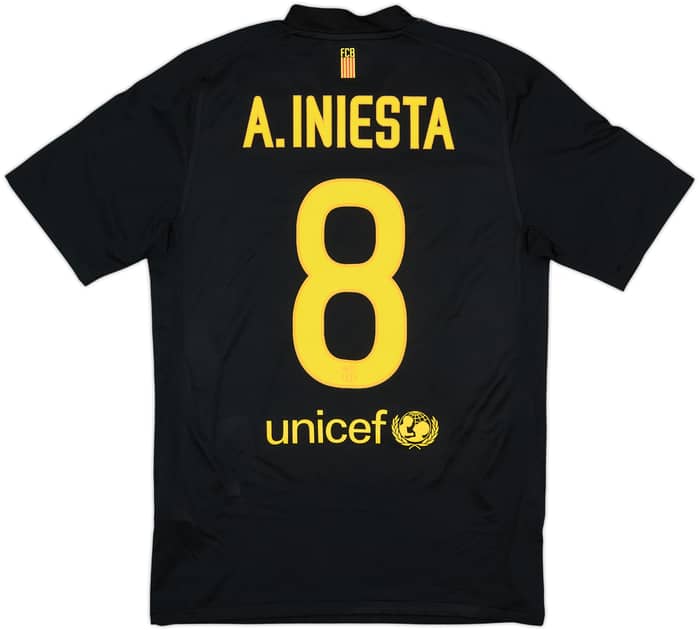 2011-12 Barcelona Away Shirt A.Iniesta #8 - 8/10 - (S)