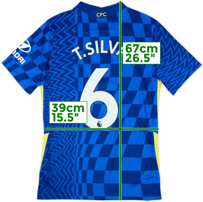2021-22 Chelsea Home Shirt T.Silva #6 - 9/10 - (S)
