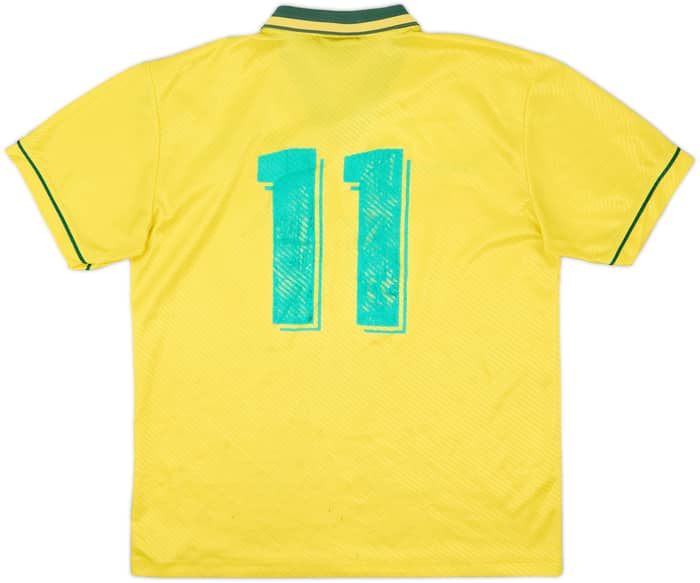 1994 Brazil Home Shirt #11 - 6/10 - (L)