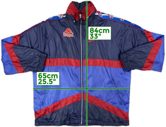 1995-97 Barcelona Kappa Hooded Rain Jacket - 8/10 - (L)