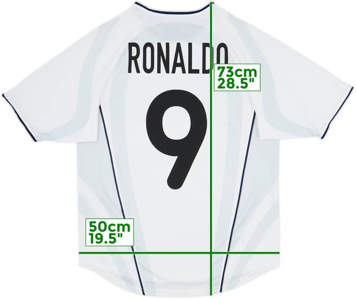 2001-02 Inter Milan Away Shirt Ronaldo #9 - 8/10 - (S)